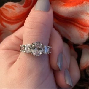 Cubic zirconia ring size 8